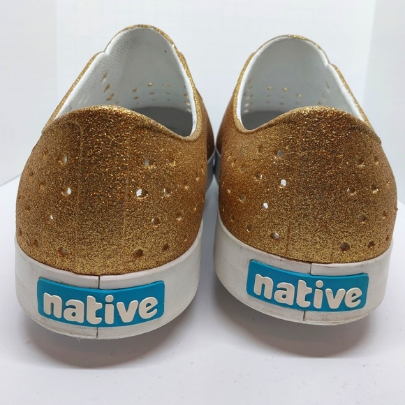 COPY - NATIVE Size-11 Gold & Glitter Shoes - Picture 4 of 5